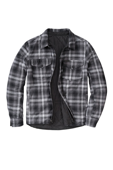 Scorpion Exo Morpheus Reversable Jacket Black/Plaid Grey Xl 15001-6 Scorpion Exo Morpheus Reversable Jacket Black/Plaid Grey Xl 15001-6