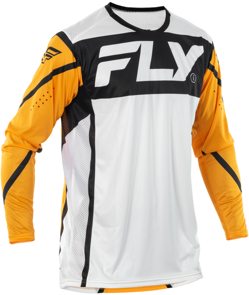 Fly Racing Lite Jersey White/Black/Mustard Xl 378-723X