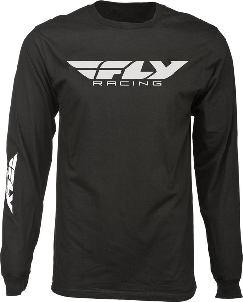 Fly Racing 352-4140M Fly Corporate Long Sleeve Tee Black Md