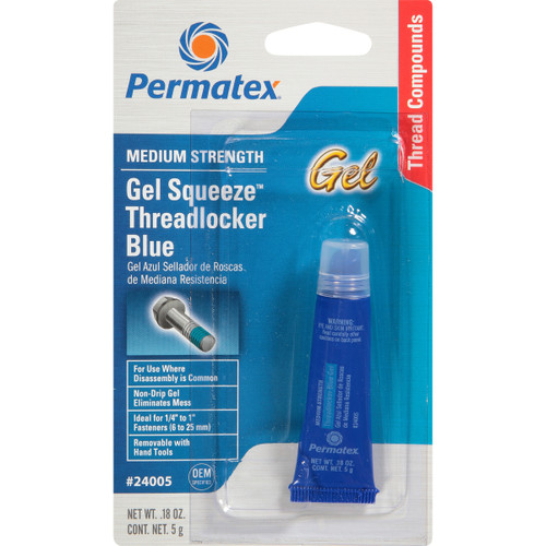 Permatex 24005 Threadlocker Blue Gel 5G
