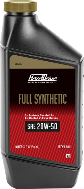 Harddrive Full Synthetic Engine Oil 20W50 1Qt 198502