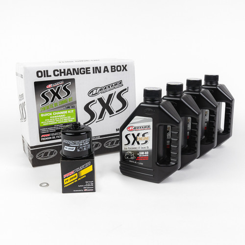 Maxima Sxs Quick Change Kit 5W40 With Oil Filter Kaw Krx 90-469013-Krx