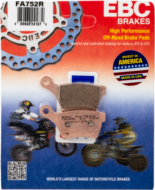 Ebc Fa752R Brake Pads Fa752R Sintered R Series