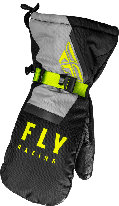 Fly Racing Cascade Mittens Black/Grey/Hi-Vis Sm 363-3931S