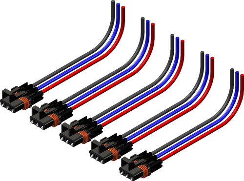 Kfi 102505 3-Pin Harness 5/Pk Pol