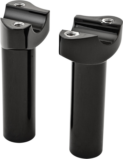 Harddrive H-Bar Risers 4.5" Straight Black H57-6076Bf-4.5