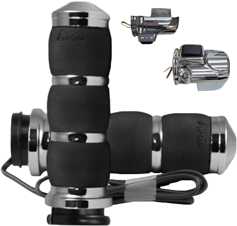 Avon Air-90-An-F24-H Air Cushion Heated Black Twist Grip