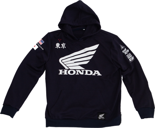 D-Cor 85-209-4 Honda Factory Sweatshirt Navy Xl