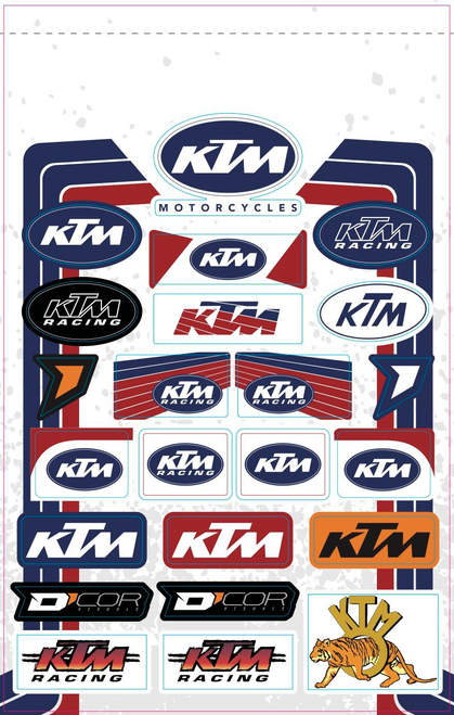 D-Cor Decal Sheets Ktm 40-30-103