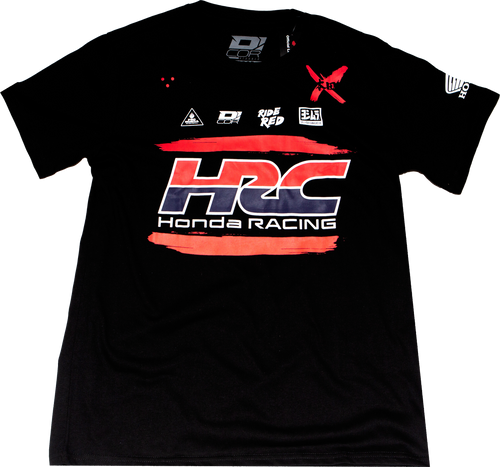 D-Cor 80-124-4 Honda Hrc Factory T-Shirt Black Xl