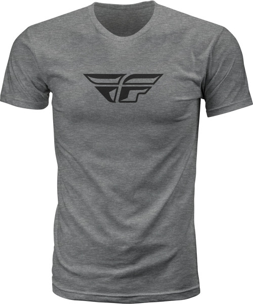 Fly Racing Fly F-Wing Tee Dark Grey Heather 2X 352-06192X