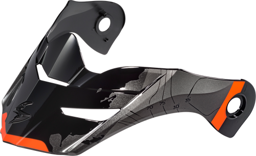 Scorpion Exo 52-960-21 Exo-At960 Peak Visor Topographic Orange/Black