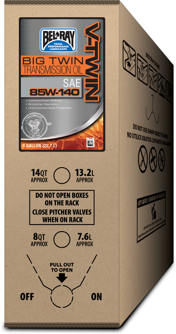 Bel-Ray Big Twin Transmission Oil 85W140 6Gal Bib 301828150033