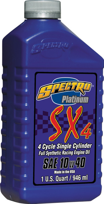 Spectro Platinum Sx4 Oil 4T 10W40 1Qt 310328 Spectro Platinum Sx4 Oil 4T 10W40 1Qt 310328