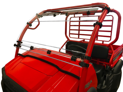 Spike Fold Windshield Kaw Mule Sx 77-8600 Spike Fold Windshield Kaw Mule Sx 77-8600