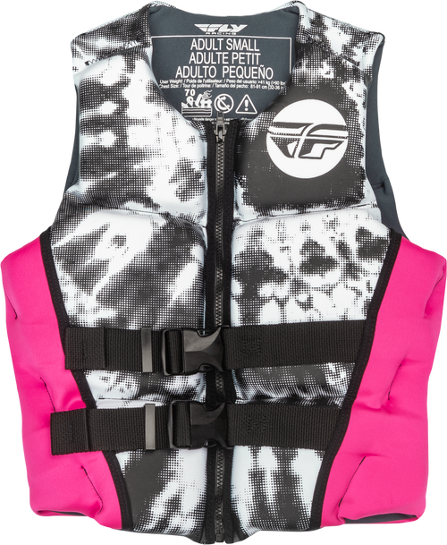 Fly Racing Wmn'S Neoprene Flotation Vest Neon Pink/White/Black Xl 221-30422X