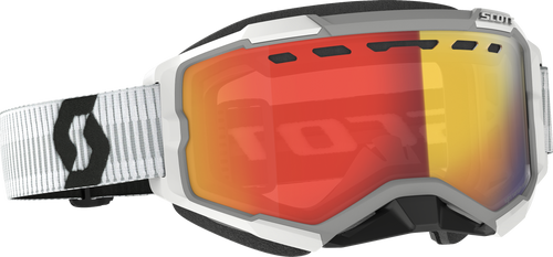 Scott Fury Goggle Snow Cross Ls White W/Red Chrome 278604-0002341