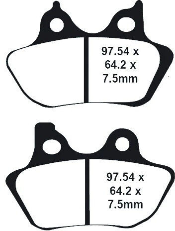 Lyndall Brakes Profiled Brake Pad X+ Fr/Rr Except 200 Mm Tire 7195-X-P