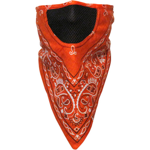 Schampa & Dirt Skins Facefit Facemask - Orange Paisley Fmv-285 Schampa & Dirt Skins Facefit Facemask - Orange Paisley Fmv-285