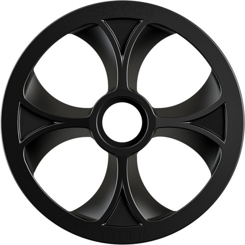 Slydog Bog100Unvsolblk Vortex Bogie Wheel 10" Black Alpha Wheel A/C