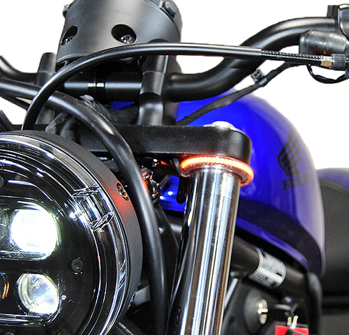 New Rage Cycles Front Led Turn Signals Hon Rebel500-Fb New Rage Cycles Front Led Turn Signals Hon Rebel500-Fb
