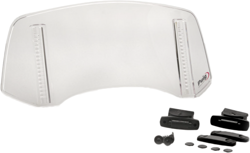 Puig 20763W Multi-Adjustable Visor 2.0 Fixed Screw Clear 300X130Mm