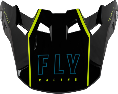 Fly Racing 73-47122L Formula Carbon Tracer Visor Hi-Vis/Black Xl/2X