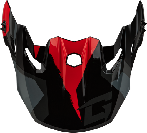 Gmax G096014 Mx-96 Splinter Visor W/Screws Black/Red