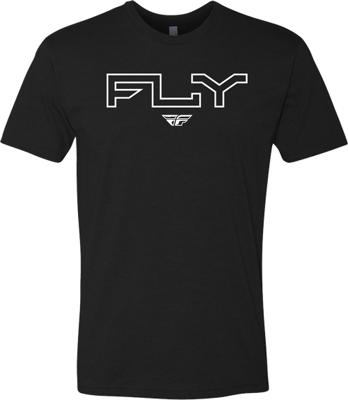 Fly Racing Fly Edge Tee Black Md 354-0308M