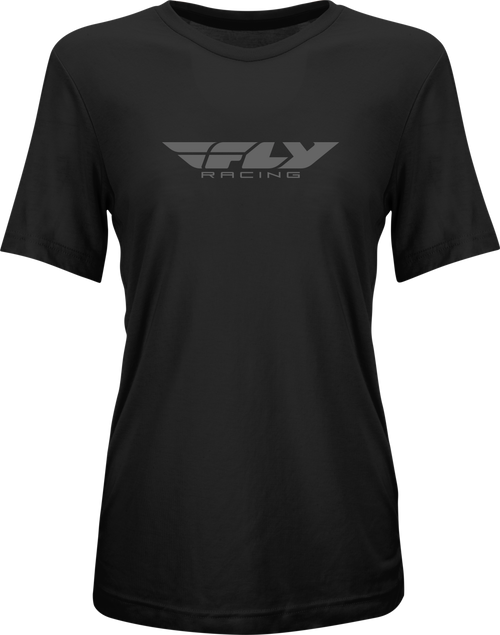 Fly Racing 356-0100L Women'S Fly Origin Corp Tee Black/Grey Lg