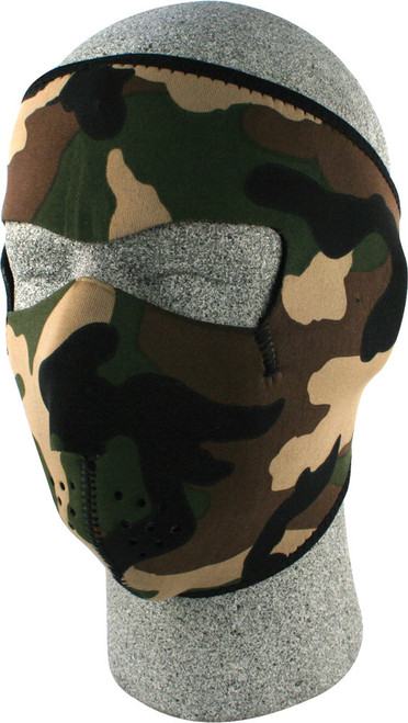 Zan Wnfm118 Full Face Mask Woodland Camo