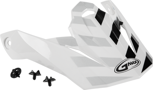 Gmax G086072 Visor W/Screws Fame Mx-86 White/Silver/Grey