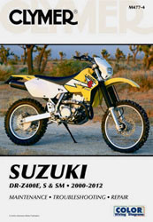 Clymer Repair Manual Suz Drz400E/S/Sm Cm4774