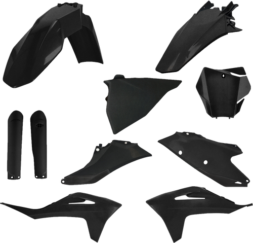 Acerbis Full Plastic Kit Gas Black Metallic 2872797440 Acerbis Full Plastic Kit Gas Black Metallic 2872797440