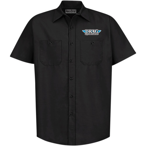 Throttle Threads Drag Specialties Shop Shirt - Black - 4Xl Drg31St24Bk4X