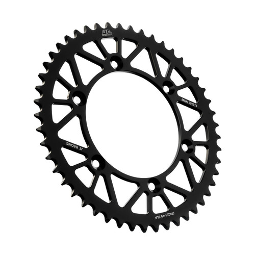 Jt Jta251.49Blk Rear Racelite Sprocket Alum 49T-520 Blk Hon/Yam