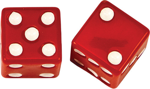 Harddrive Valve Stem Caps Red Dice Pr W99-6217R(2)