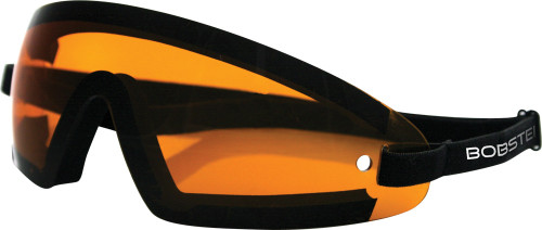 Bobster Bw201A Wrap Around Sunglasses Black W/Amber Lens