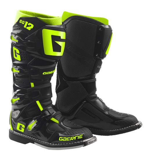 Gaerne 2174-089-08 Sg12 Boots Black/Yellow Fluo Sz 8