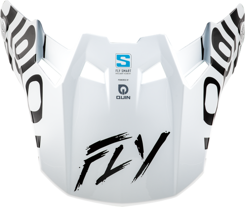 Fly Racing 73-4485 Formula S Carbon Abyss Visor White/Black Md/Lg