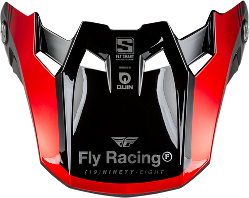 Fly Racing 73-4457 Formula S Carbon Legacy Visor Red Carbon/Black Xl/2X