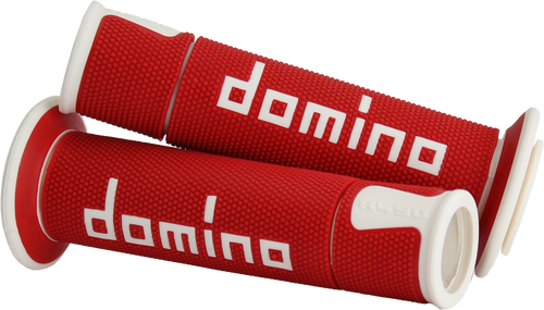 Domino Racing A450 Road Racing Grips Red/White Pair A45041C4642B7-0