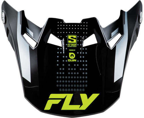 Fly Racing 73-4470 Formula S Carbn Protocol Visor Black Carbon/Grey/Hi-Vis Md/Lg