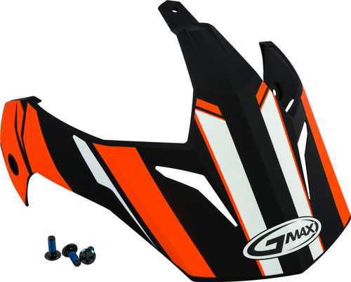 Gmax Visor W/Screws Vertical Gm-11 Black/Hi-Vis Orange G011085