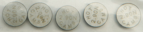 Hot Cams 5Pk948290 Valve Shims 9.48X2.90Mm 5/Pk