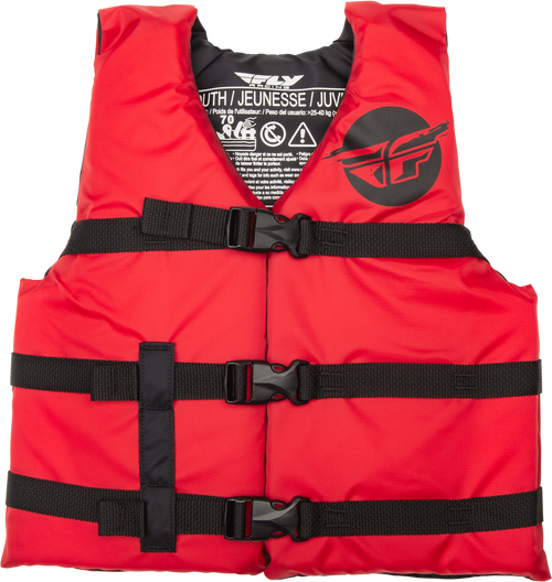 Fly Racing Youth Flotation Vest Red/Black 221-30332