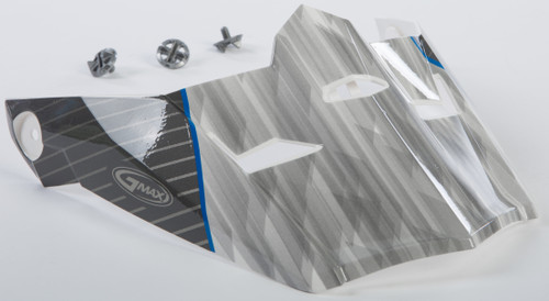 Gmax G046885 Visor W/Screws Colfax Mx-46Y White/Blue Ys-Yl