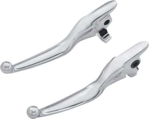 Harddrive 053884 Smooth Lever Set Chrome Flt 17-20 Except Tri Glide