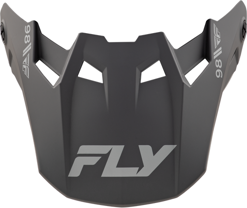 Fly Racing 73-4353 Formula Cc Objective Visor Matte Black/Grey Md/Lg