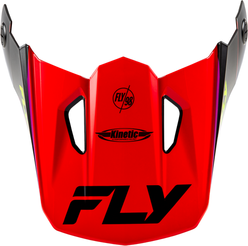 Fly Racing Kinetic Rally Helmet Visor Red/Black/White Xs/Sm 73-8693